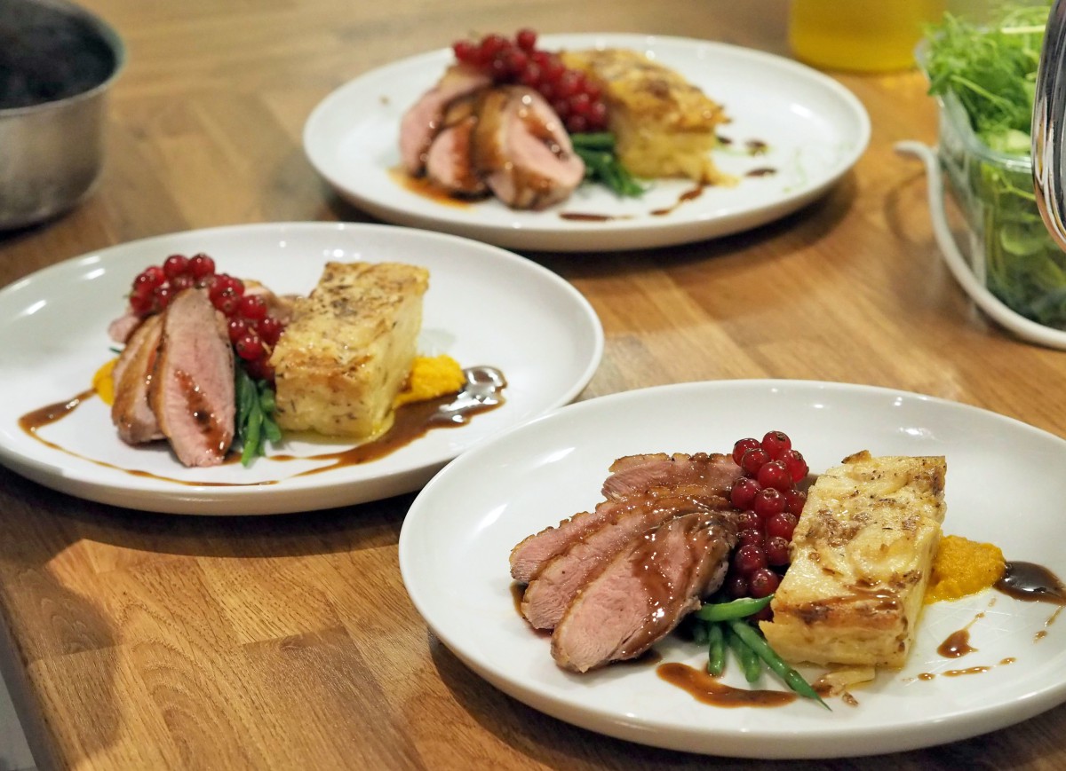 Chef-prepared plated dining
