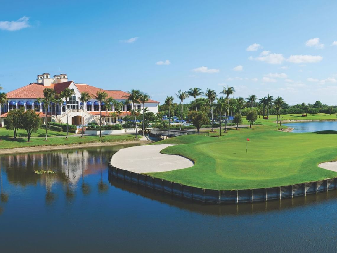 Golf resort setting